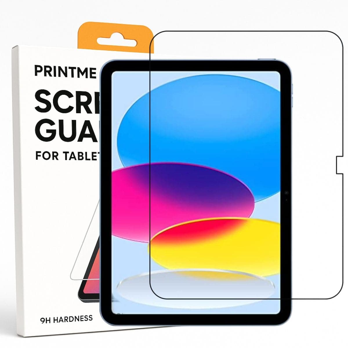 Printme Tempered Glass for iPad A16 11th Generation (2025), iPad 10th Generation 10.9 inch (2022), 9H Screen Protector, Apple Pencil Support, Scratch Resistant, Bubble Free, Case Friendly