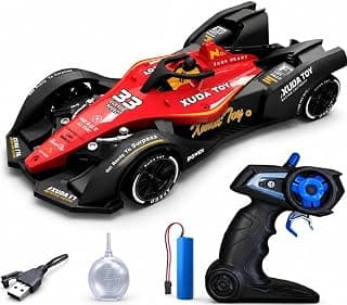 Toy Imagine 2.4GHz Remote Control RC F1 Racing Car for Kids 1:14 Scale, High-Speed Rechargeable RC Toy with LED Lights, Realistic Smoke Effect, Sound, Indoor/Outdoor Play Toy for Boys & Girls 6+(Red)