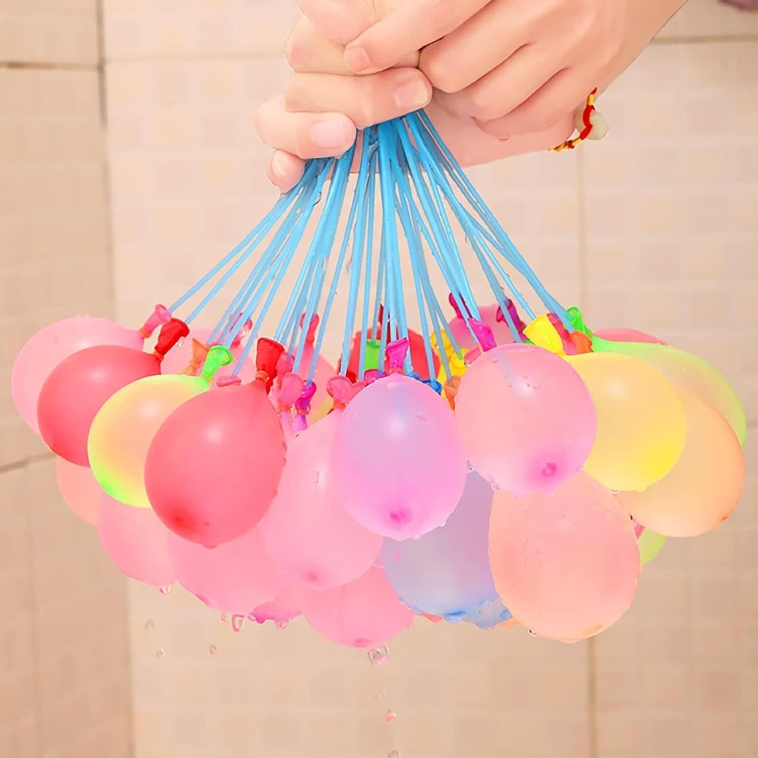 ArteVatika Automatic Fill and Tie Magic Water Balloons for Holi Quick Fill Easy Tie No Mess Fun for Kids - Multicolour