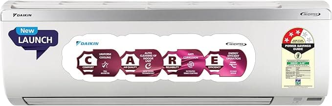 Daikin 1.5 Ton 3 Star, New Star rated, Inverter Split AC (Copper, PM2.5 Filter, MTKL50XV16, White)