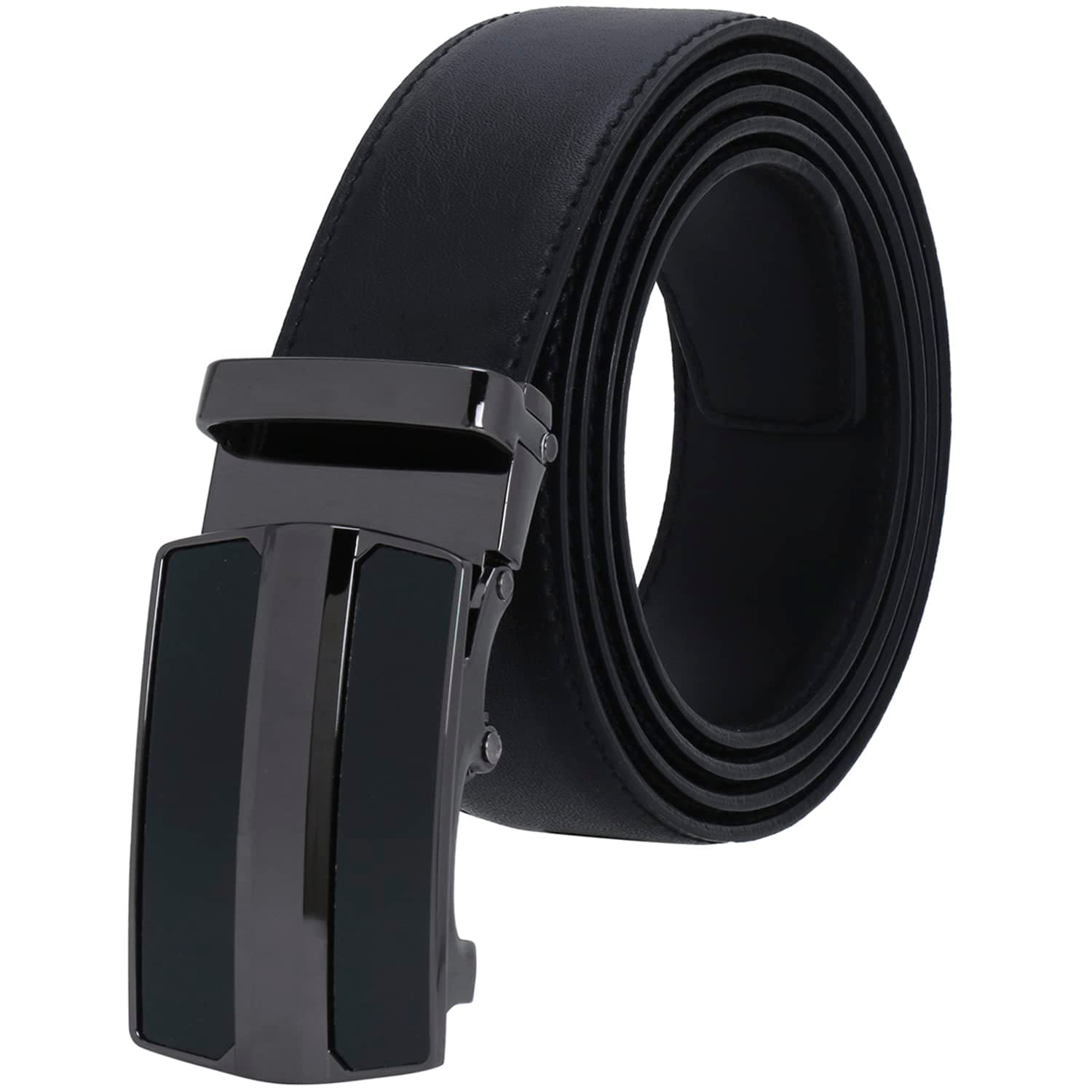 Labnoft Men's Auto Lock Vegan Leather Belt