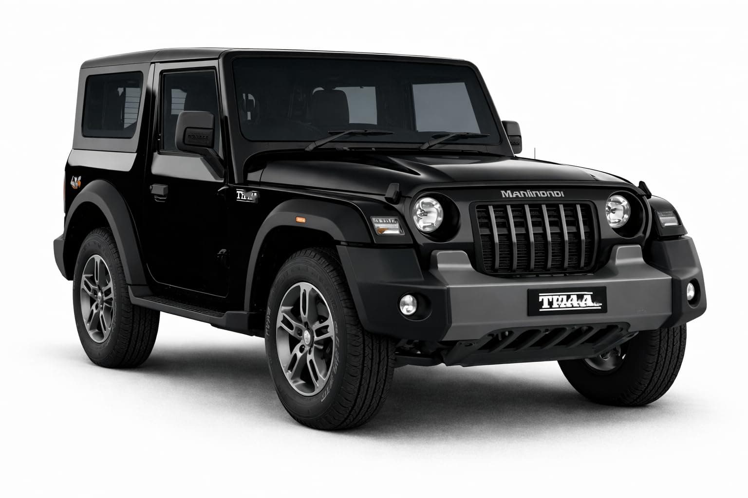 1:32 Scale DieCast Metal Pull Back Action Openable Doors Tharr/Rock Car Toy 4x4 Mahindraa Premium Car Toy with Lights and Music for Kids Realistic Miniature Model Vehicle for Return Gift Ages 2+