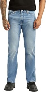 Levi's Men's 513 Light Indigo Straight Fit Mid-Rise Jeans