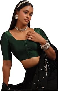 Soch Womens Art Silk Solid Padded Half Sleeve Blouse