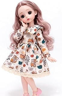 URM 12 Inch Fashion Girl Doll for Kids | Doll with Dress | Long Hair Beauty Doll Toy for Girls | Pretend Play Toy | Birthday Gift for Kids | Baby Doll Set for Girls Age 3+ (Random Clothes)