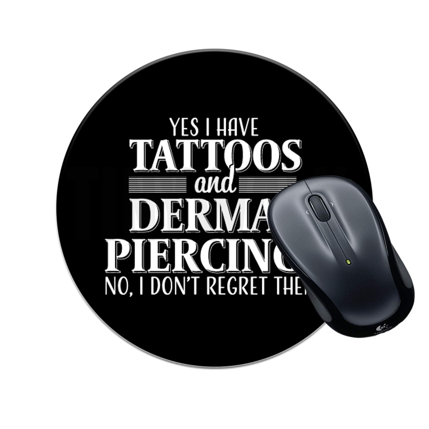 tinywalk Gaming Mouse Pad Tattoos Sarcastic Printed Multicolour Size 8x8 inches