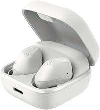 Sennheiser ACCENTUM True Wireless Earbuds, BT v5.3 Auracast & LE Audio, TrueResponse Drivers, Hybrid ANC + Transparency Mode, 28 Hr Battery, Qi & USB‑C Charging, Touch Control, 2Y Warranty, White