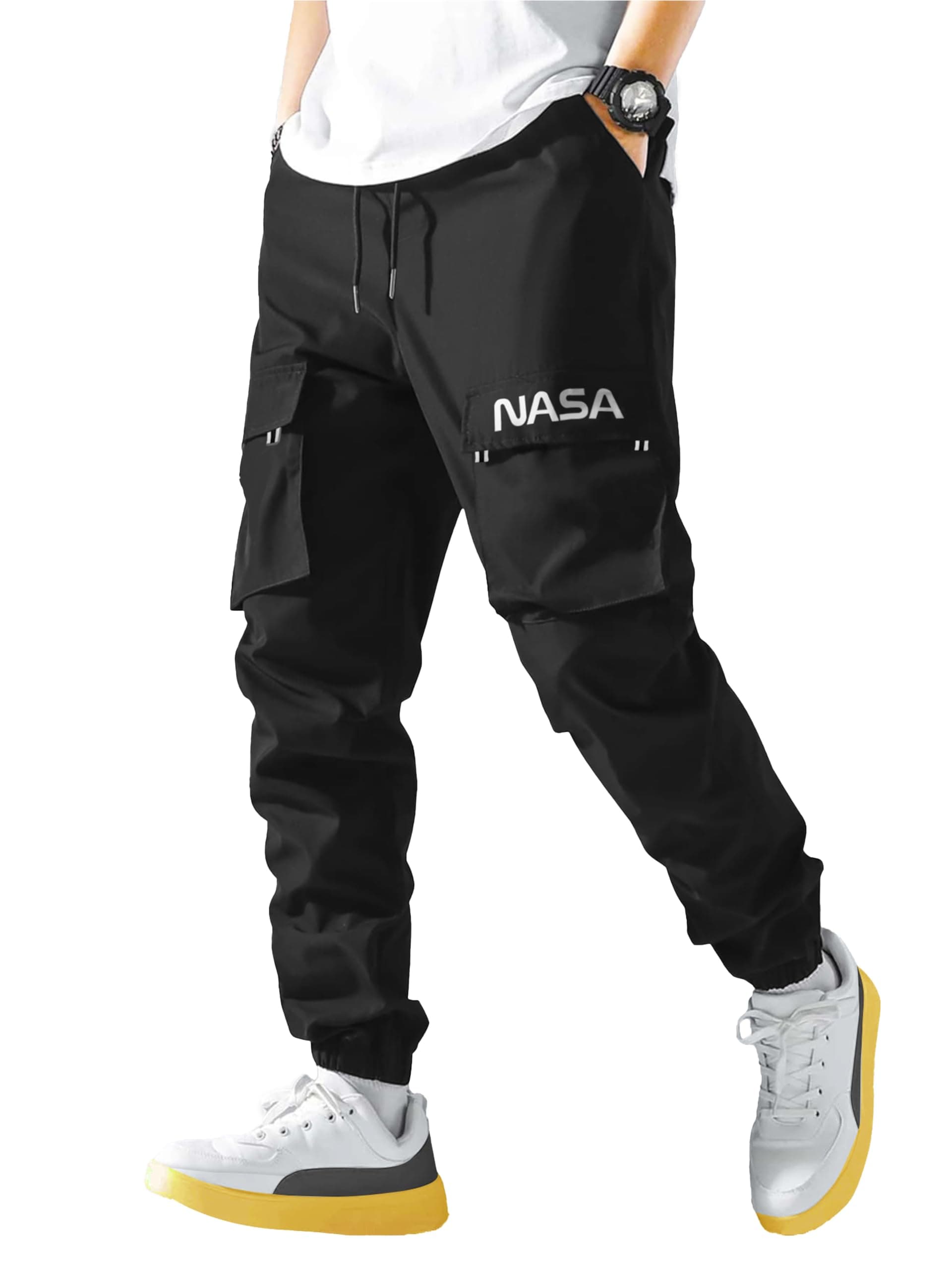 Jump Cuts||Boys||NASA Printed||Polyester||Slim Fit||Cargo Pant