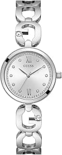 GUESS Round 30mm Silver Dial Analog Women Watch - GW0759L1