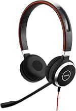 Jabra Evolve 40 UC Wired Over the Ear Headset with Mic (Black)