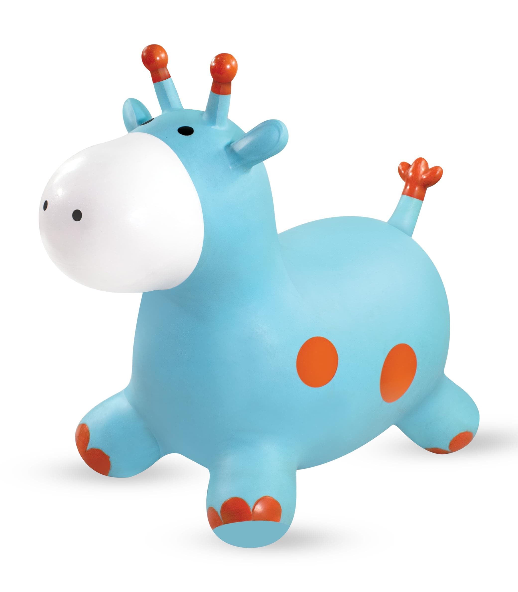 Amazon Brand - Jam & Honey Giraffe Hopper Toy for Kids 3+ Years, BIS Certified Safe for Kids, Inflatable Jumping Bouncing Ride-On Toy, Indoor Outdoor Activity Toy for Balance & Exercise, Multicolour