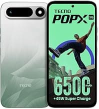 Tecno POP X 5G (Ripple Green, 4GB+128GB) | 6500mAh+45W Fast Charger | IP64 Pro | MIL-STD 810H Protection | Upto 18GB* RAM | Fastest 8X Network Speed* with URSP | 120Hz Smooth Display | 50MP Camera