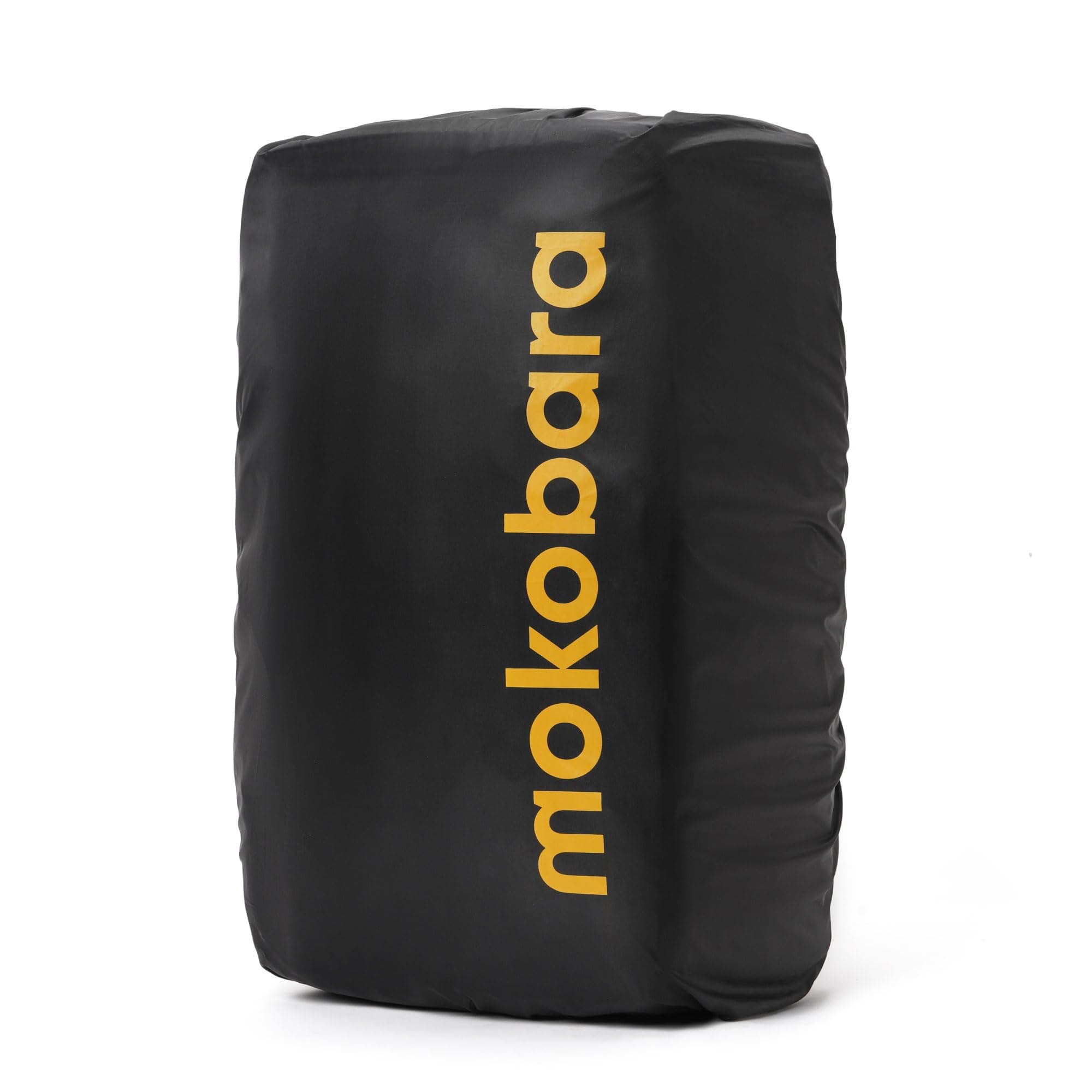 Mokobara Everyday Rain Cover for Backpacks | Water-Resistant Polyester | Fits Up to 45L | Lightweight (65g) | Elastic Fit with Storage Pouch (Money Moves) Black