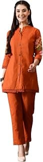 Truvon Fashions Stylish Women's Co-Ord Kurta with Pant Set Cotton Floral Kurti for Women