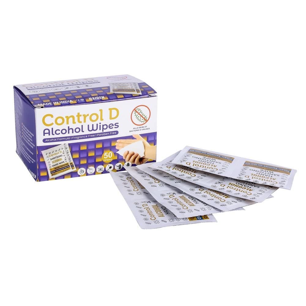 Control D Disinfectant Alcohol Large Wet Wipes Hand Sanitizing Wipes (200 Tissues)