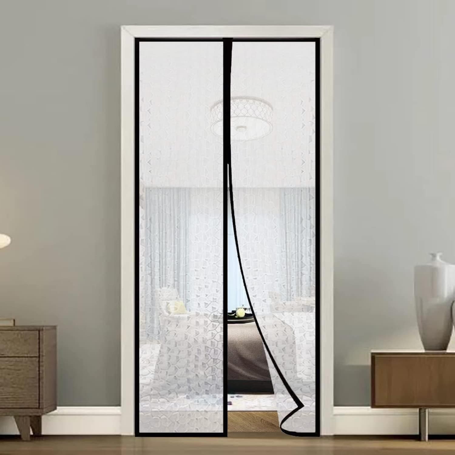 LifeKrafts AC Curtain Magnetic|Thermal Screen|Insulated|Translucent Bubble Design|Insect & Pest Control|Privacy Screen, Dust, Pollen & Pollution Control Screen(Size 205 x 90 cm) Non-Customizable