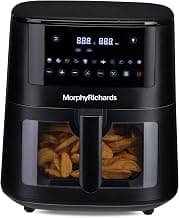Morphy Richards Crystal Crysp transparent Air fryer for home | See through air fryer oven | 6.5L healthy air-fryer - stay guilt-free