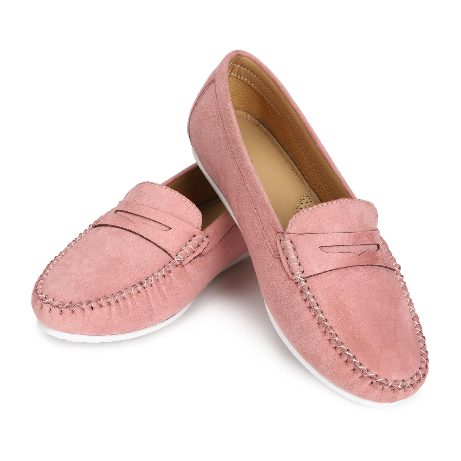YOHO Bliss Comfortable Slip On Formal Loafer for Women | Stylish Fashion Moccasins Range | Cushioned Footbed Finish | Flexible | Style & All-Purpose | Formal Office Wear Shoe