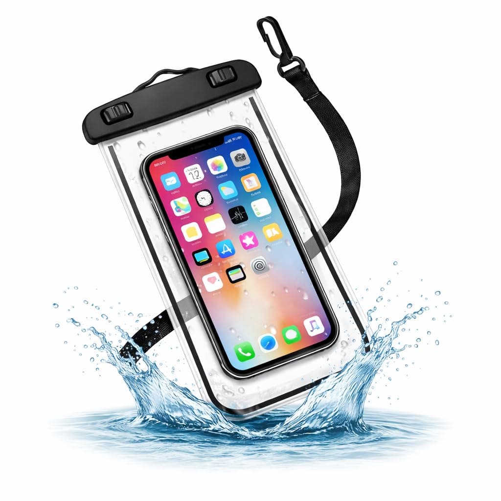 PulGos Waterproof Phone Pouch| IPX8 𝐓𝐨𝐮𝐜𝐡𝐬𝐜𝐫𝐞𝐞𝐧 Friendly Phone Cover with Lanyard- Secure Lock Mobile Cover for 𝐢𝐏𝐡𝐨𝐧𝐞 & 𝐀𝐧𝐝𝐫𝐨𝐢𝐝 | Enjoy Swimming, Beach & Travel Safely