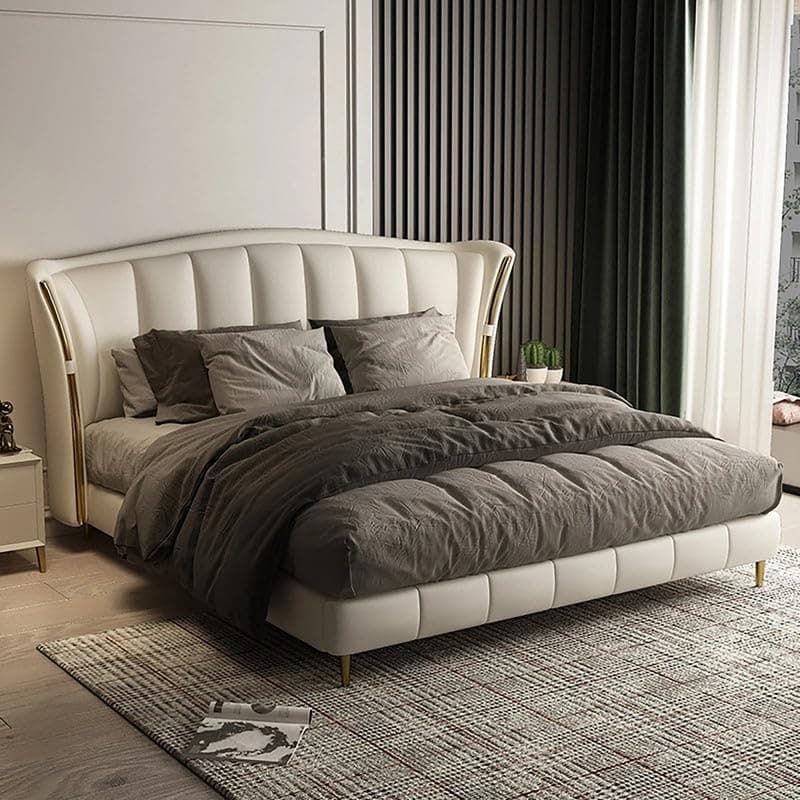 Wakeup India Euphoria King Size Bed 78x72 Inch | Suede Fabric Bed | Bedroom Furniture | Premium Upholstery Bed | No Storage | 1 Year Warranty