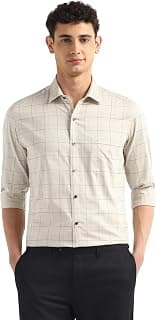 Arrow Beige Formal Shirt_ARAEOSH2680