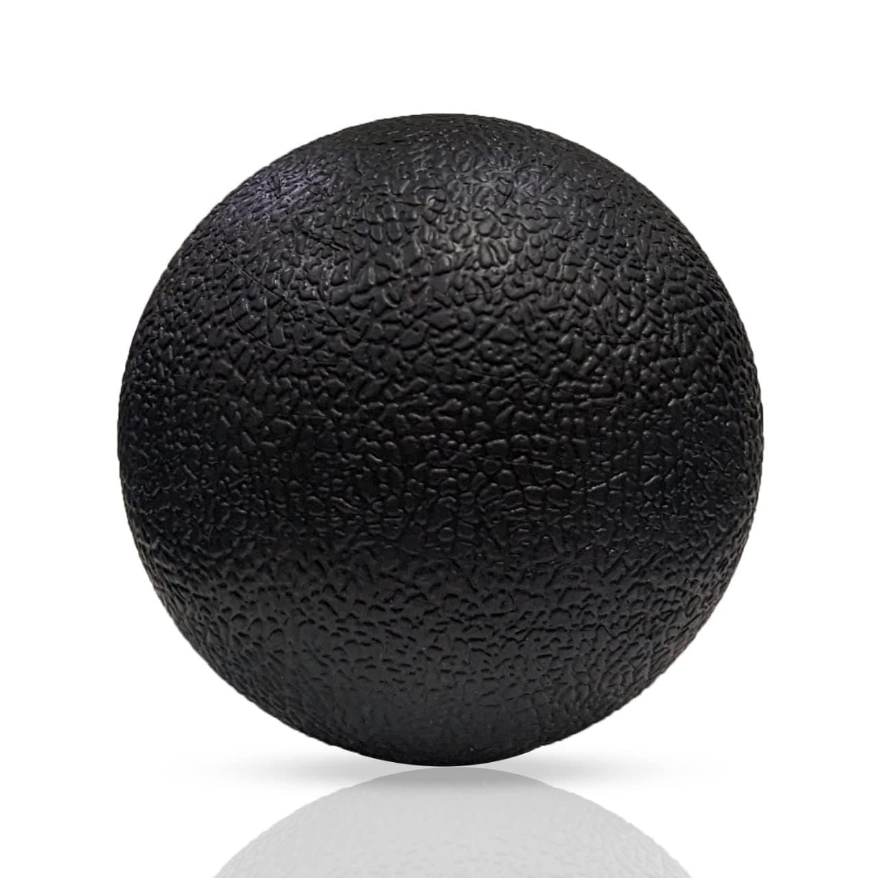 Boldfit Lacrosse Massage Ball for Physiotherapy High Density Massage Roller for Pain Relief Full Body Acupressure Ball for Foot, Hand, Back Tissue Massage Lacrosse Ball Massage for Recovery-Black 60mm