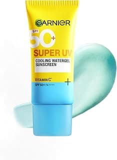 Garnier Super UV Cooling Watergel Sunscreen SPF 50 PA++++, 60ml | Instant Cooling & 8-hr freshness |In-Vivo tested |No white cast |Suitable for oily dry sensitive & combination skin
