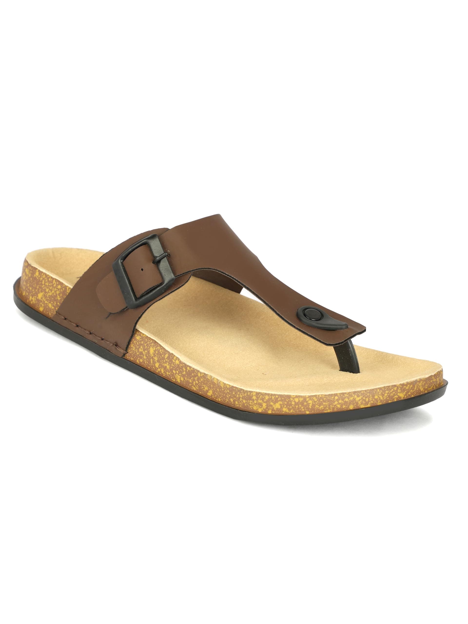 Men V-Shape Thong Slippers | Casual Flip-Flops | Slippers for Men | Lightweight Rubber Sandals | Comfortable Anti-Slip Footwear