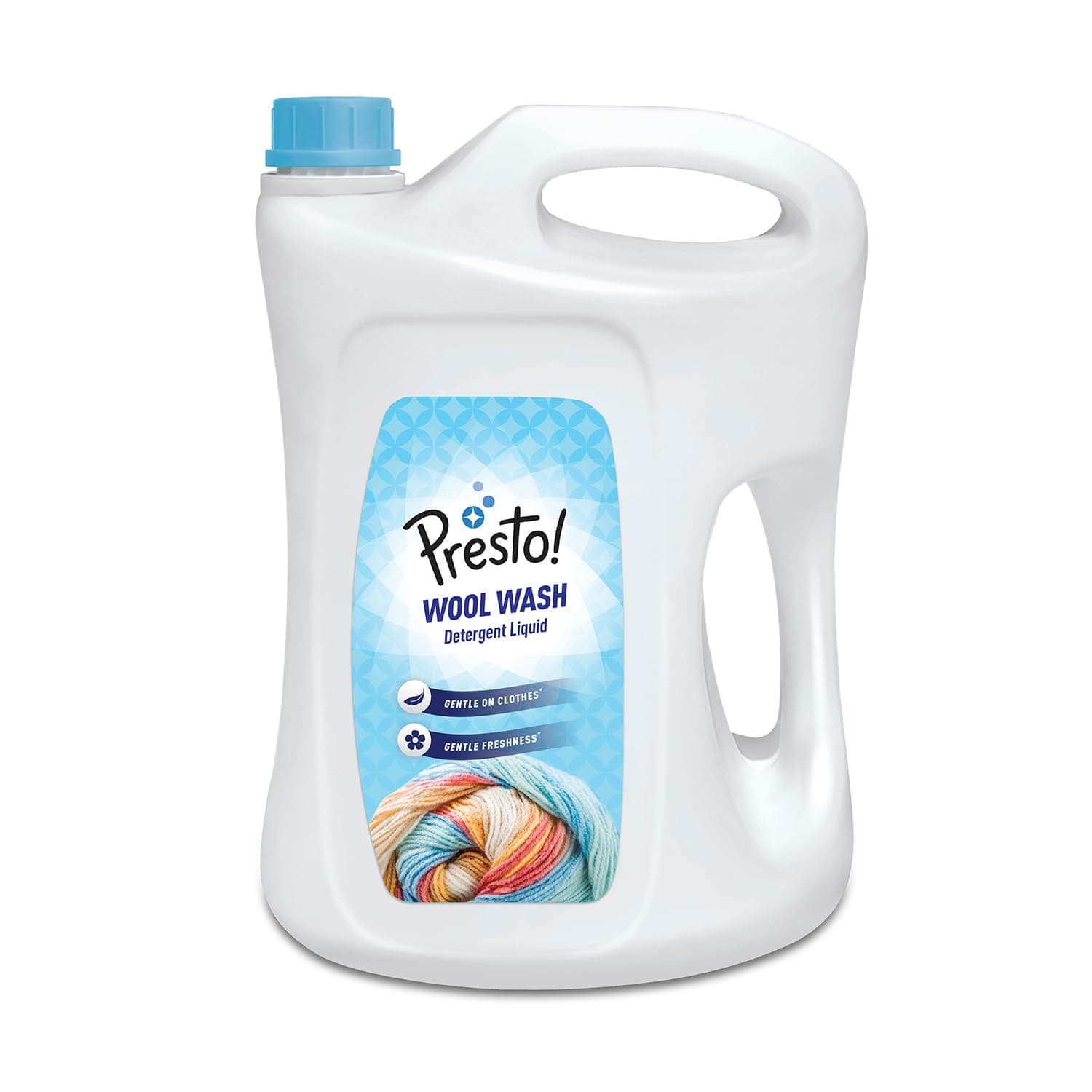 Amazon Brand - Presto! Wool Wash | 5 Litre | Liquid Detergent For Soft Woollens & Delicate Fabrics | Preserves Softness and Shape | pH Balanced | No Soda Formula | Machine & Hand Wash