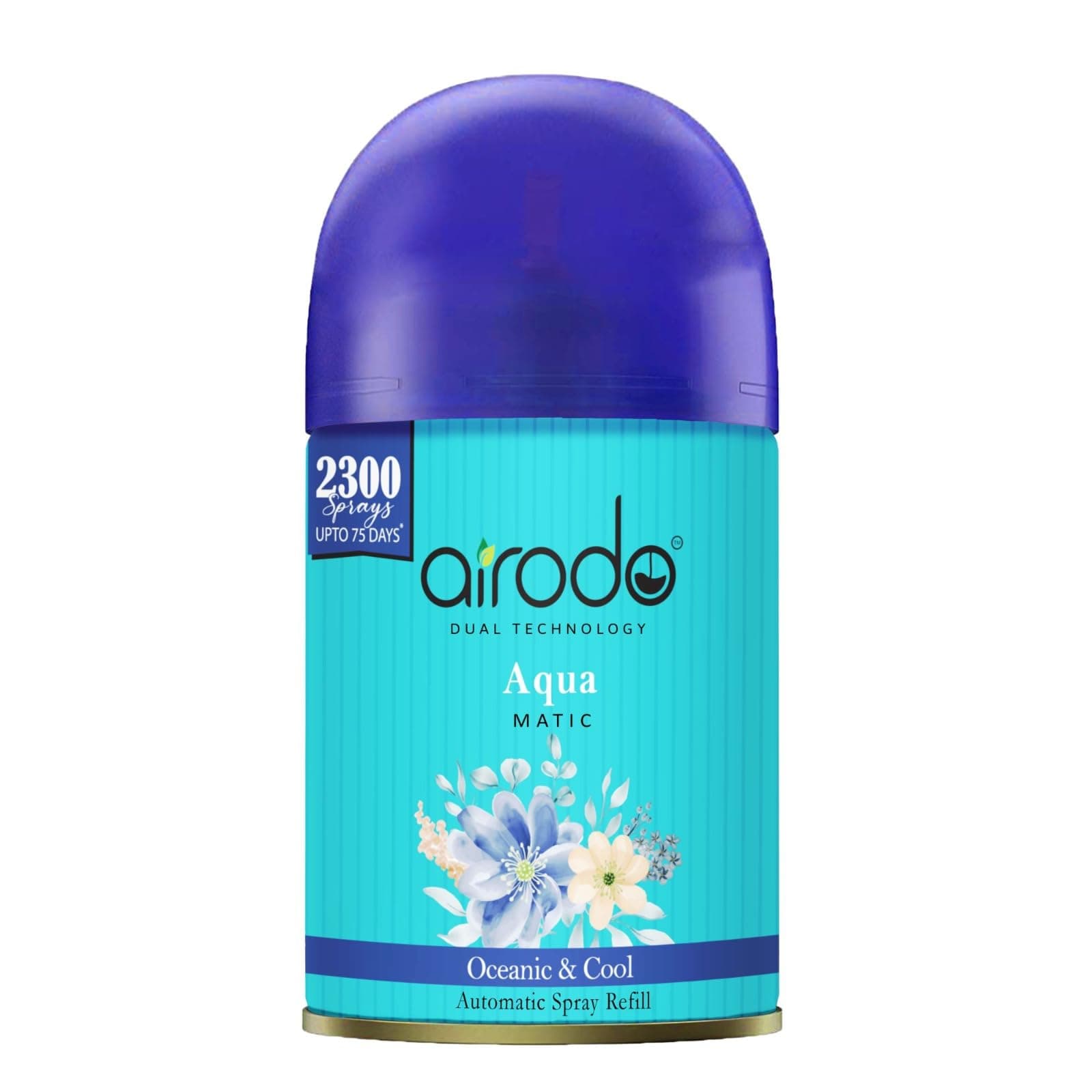 Airodo Automatic Room Fresheners Refill Air Matic Boost Home Fragrance with 2300 Sprays Each Bottle Aqua Pack of 1