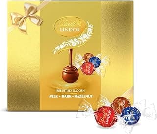 Lindt Lindor Assorted Cornet Chocolate Festive Gift Pack - 75gm (09 Cornet Balls)