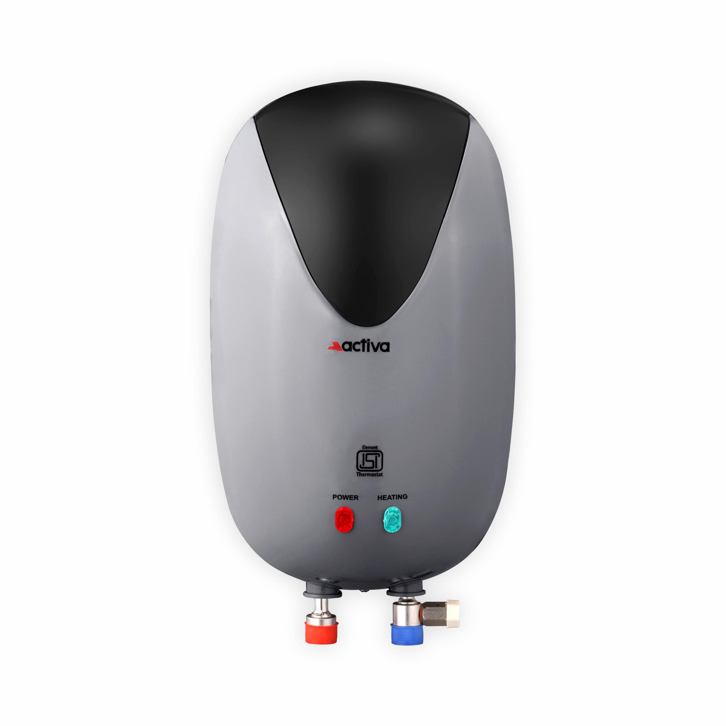 ACTIVA Instant Water Geyser, 3000 Watt, 3 Ltr Tank, ISI Marked Cooper Element, Auto Cutt off, Anti Rust Coating to save Corrosion by Water, 5 year warranty (Grey & Black)