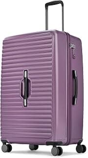 Skybags Polycarbonate Trunk Check-in Trolley Bag, 78cm | Large Double Spinner Hardsided Luggage with Smooth 8-Wheel & TSA Lock | Suitcase for Travel | 5-Year International Warranty (Magenta)