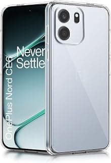 WOW IMAGINE Transparent Back Cover for 1+ OnePlus Nord CE 6 5G | Raised Bumps for Full Device & Camera Protection TPU Silicone Back Case Mobile Cover – Transparent