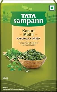 Tata Sampann Kasuri Methi, 25 g, Naturally Sun Dried, Handpicked & Sorted, Rich Aroma & Authentic Flavour