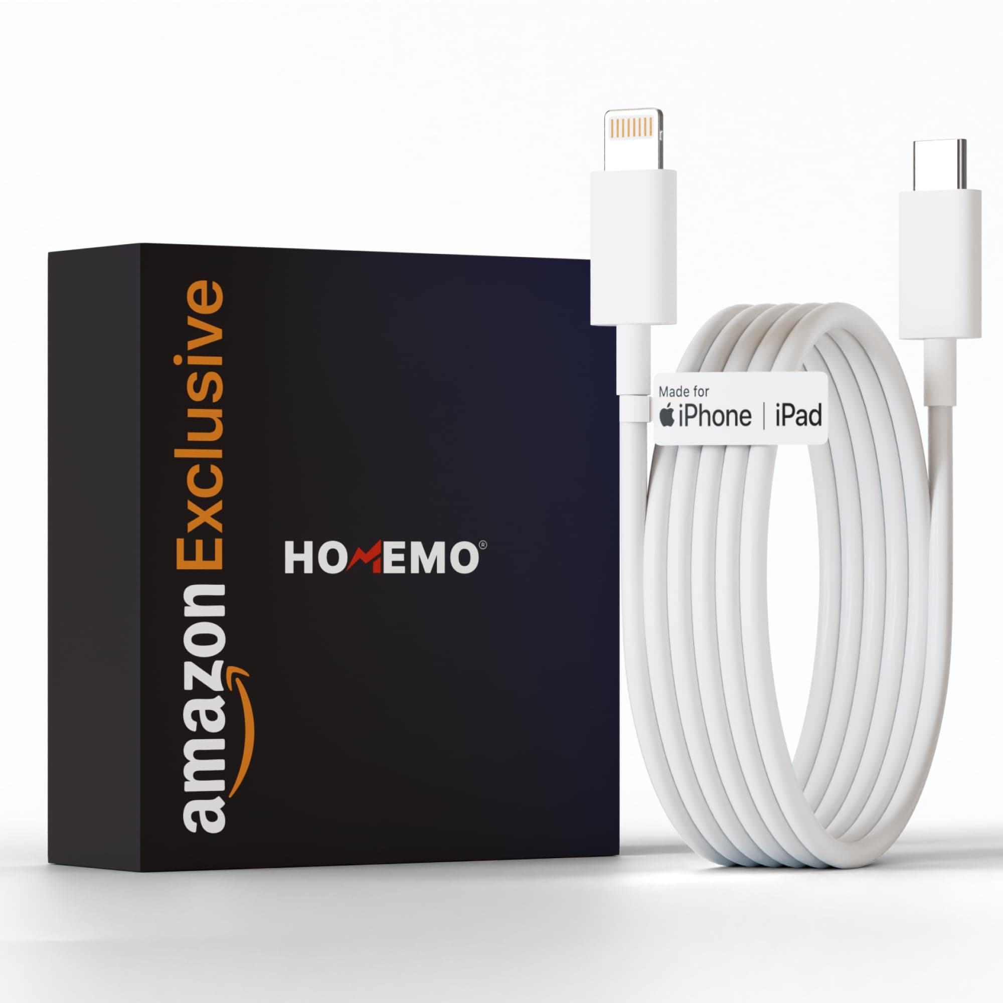 USB-C to Lightning Cable 1M [Apple MFi Certified] Fast Charging PD Cable compatible for iPhone 14/13/12/11/X/XS/XR/8 Plus & iPad by HOMEMO