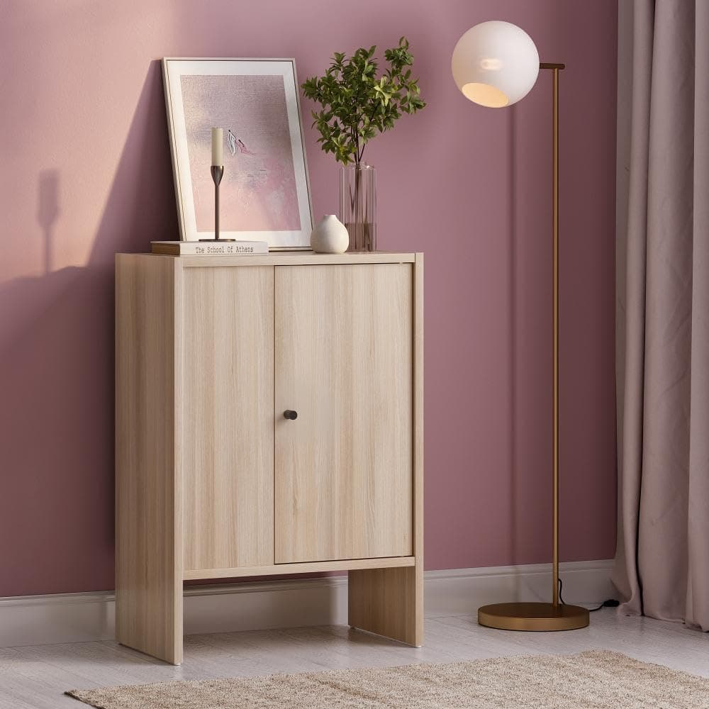 Wakefit Engineered Wood Cabinet | 1 Year Warranty | Storage Cabinet for Home Kitchen Living Room | 1 Closed Compartment | Almeida - Moldau Acacia