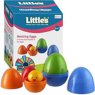 Piramal Little'S Nesting Eggs I Activity Toy for Babies I Multicolor I for Infant & Preschool Toys I Develops Motor & Reasoning Skills,4 Pcs
