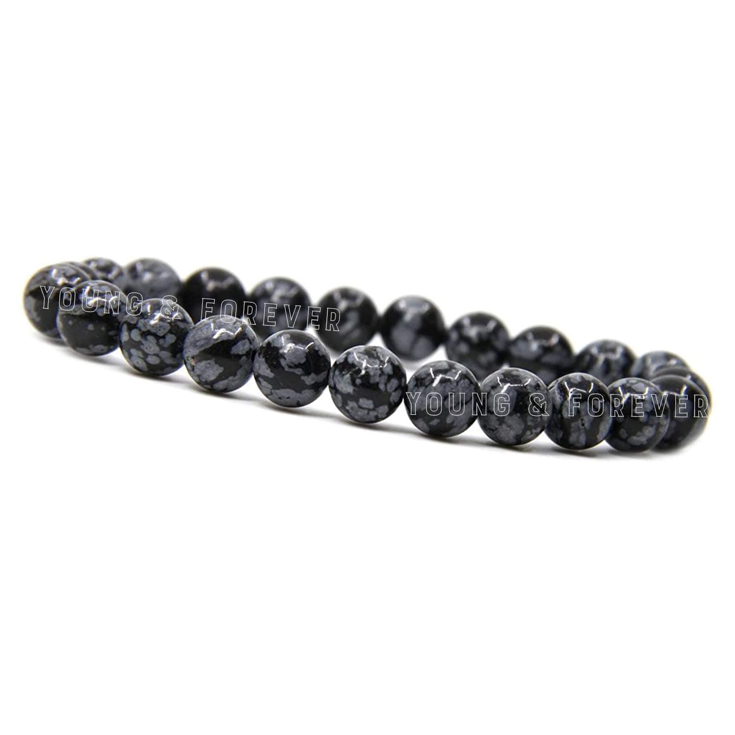 Young & Forever Gift Natural Reiki Feng-Shui Healing Crystal Gem Stone Crystal Bracelet for Men and Women