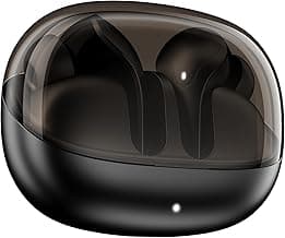 boAt Airdopes Plus 311, Glass Design, ENx Tech, Fast Charge, 50 Hrs Battery, Stream Ad Free Music via App Support Bluetooth Earbuds, TWS Ear Buds Wireless Earphones with mic (Charcoal Black)
