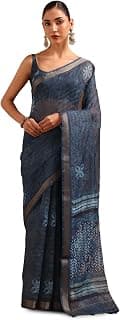 Soch Womens Chanderi Batik Print Saree