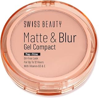SWISS BEAUTY Matte & Blur Balm | Prep + Prime | 12-Hour Oil-Free Shine | With Vitamin E & B3 | UV Light Protection | 1 Count