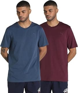 PUMA Men Cotton Solid Regular Fit T-Shirt
