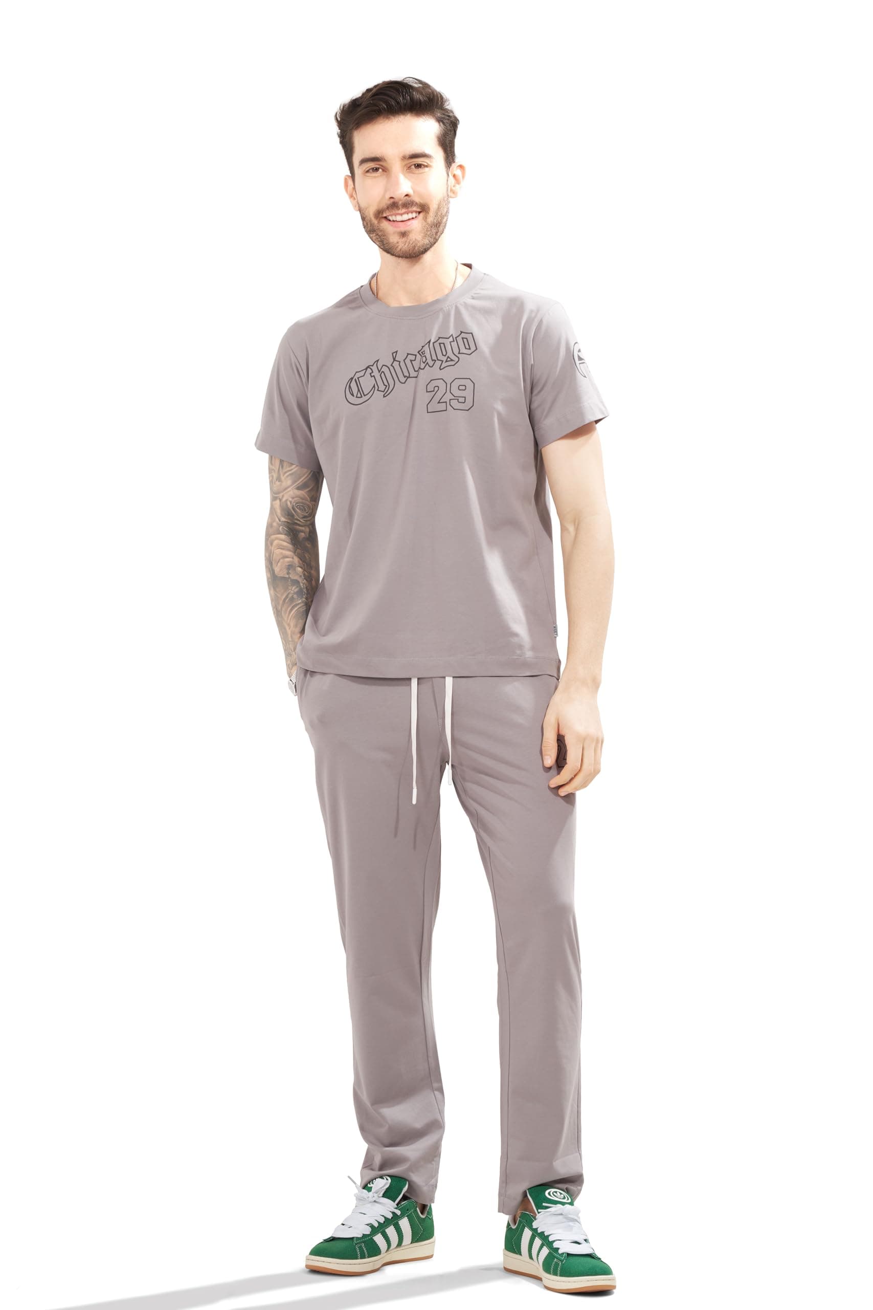 WEET Cotton T-Shirt and Pyjama Set for Men,Night Wear for Men,Men's Pyjama Set 130