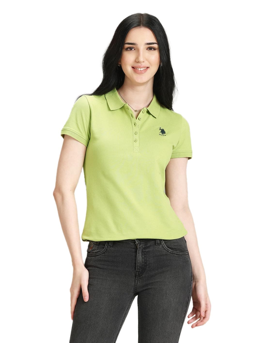 U.S. Polo ASSN. Women's Cotton Slim Fit T-Shirt