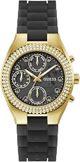 GUESS Trend 37 mm Black Dial Women Chronograph Watch- GW0773L2