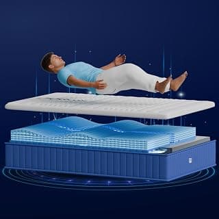 The Sleep Company Latex SensAI Mattress with AI-Powered Firmness | Anti-Snore Mode | Sleep Analytics | 6-Zone Adaptive Support | 12 Inch Queen Size Mattress | 78X60