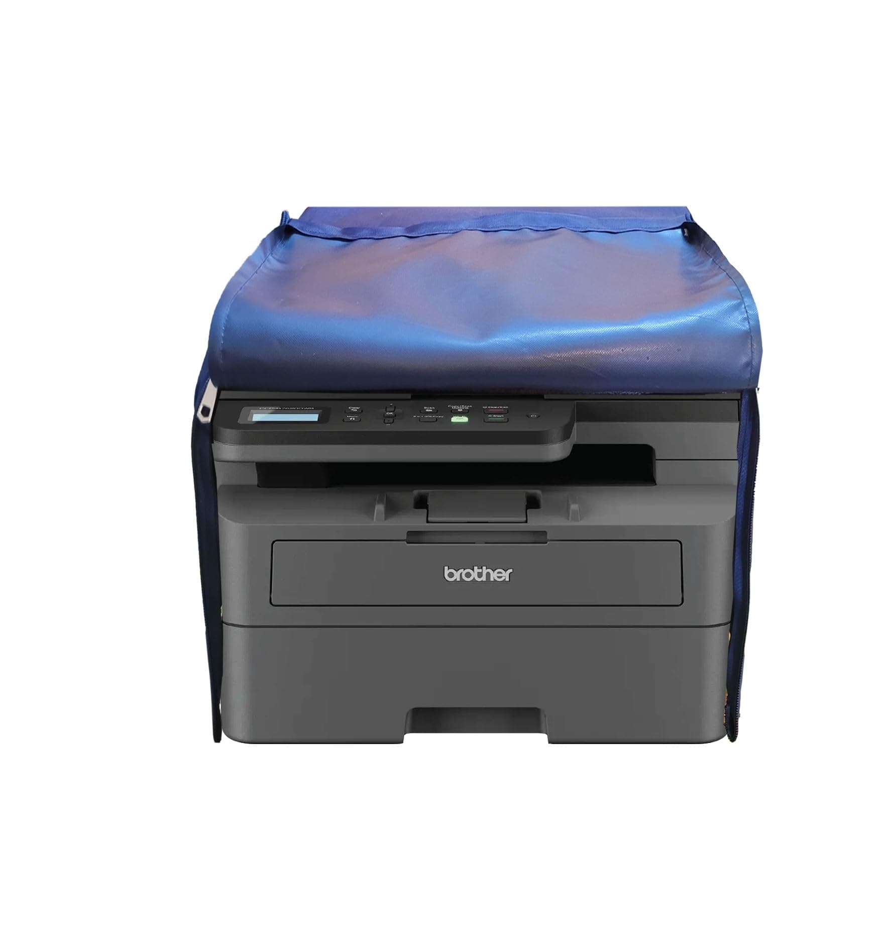 Polyvinyl Chloride (PVC) Protectio Chain Printer Cover For Brother DCP - B7600 DB Automatic Duplex Laser Printer Multifunction / Blue / Washable / Dustproof/ Chain Printer Cover