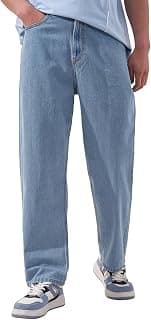 Highlander Men’s Straight Fit Jeans | Mid Rise | Stretchable Fabric | Designed for Comfort & Ease of Movement | Jeans for Man