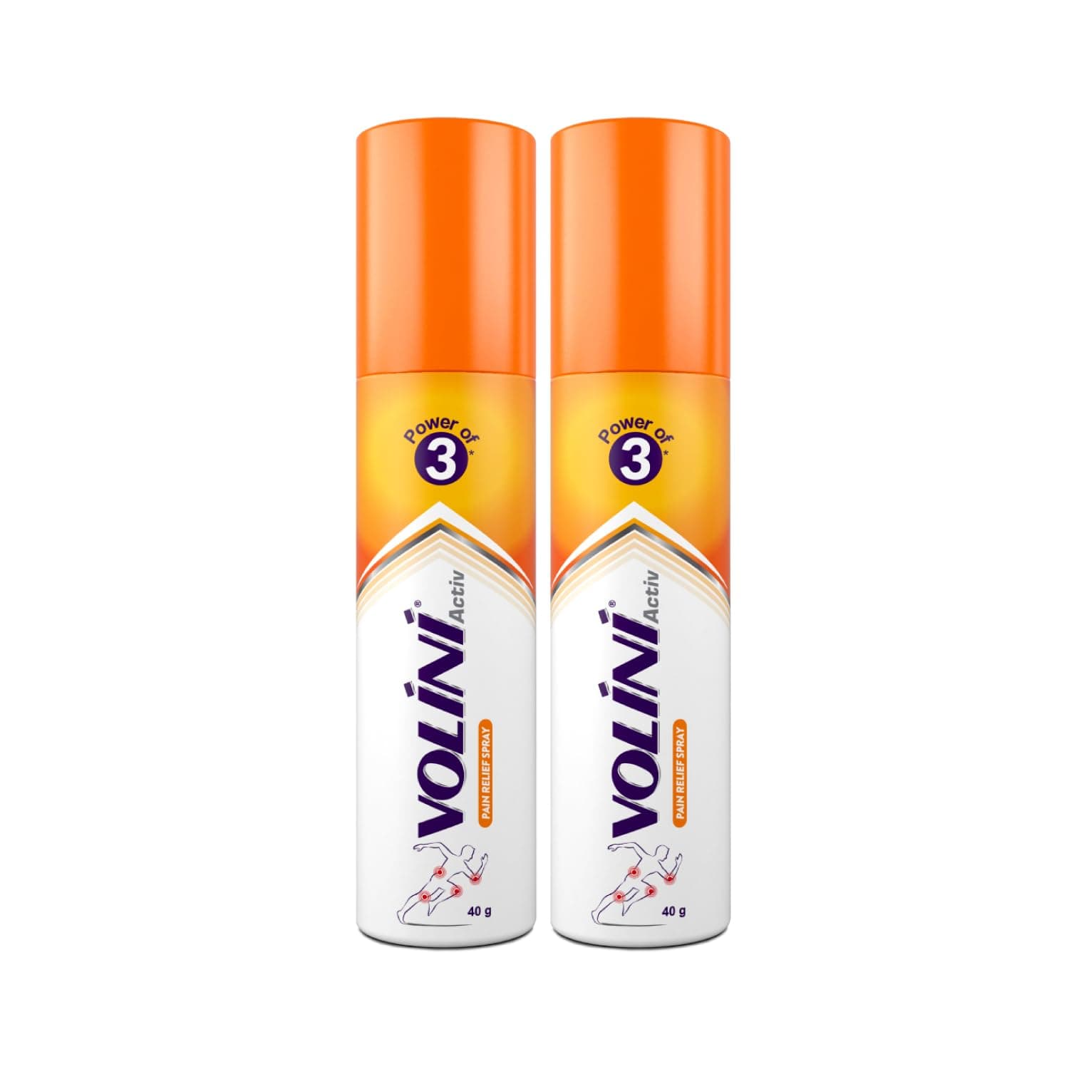 Volini Activ Pain Relief Spray 80 gm (Pack of 2)
